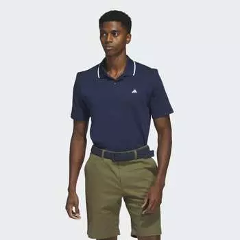 Мужская рубашка adidas Go-To PiquГ© Golf Polo Shirt (Синяя)