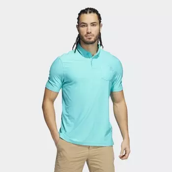 Мужская рубашка adidas Go-To Polo Shirt (Бирюзовая)