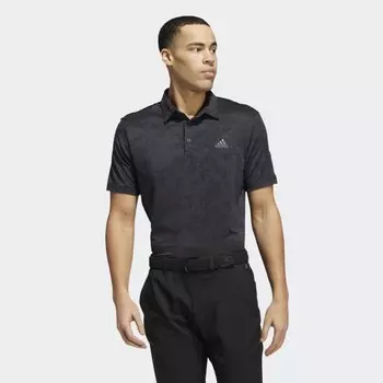Мужская рубашка adidas Jacquard Polo Shirt (Серая)