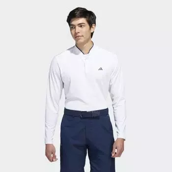 Мужская рубашка adidas Long Sleeve Polo Shirt (Белая)