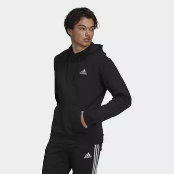 Мужская толстовка adidas Essentials Fleece Hoodie (Черная)