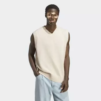 Мужские adidas Premium Essentials Knit Vest (Бежевые)