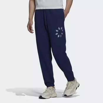 Мужские брюки adidas Adicolor Shattered Trefoil Sweat Pants (Синие)