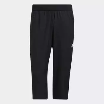 Мужские брюки adidas AEROREADY 3-Stripes Primeblue Capri Pants (Черные)