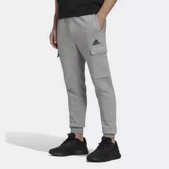 Мужские брюки adidas Essentials Fleece Regular Tapered Cargo Pants (Серые)