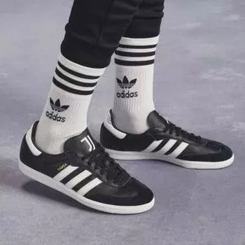 Мужские кроссовки adidas Samba Juventus Shoes (Черные)