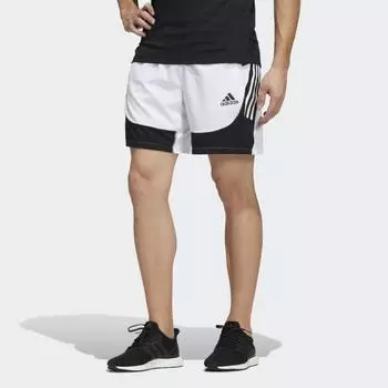 Мужские шорты adidas AEROREADY 3-Stripes Slim Shorts (Белые)