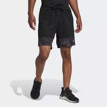 Мужские шорты adidas AEROREADY Workout Chalk Print Training Shorts (Черные)