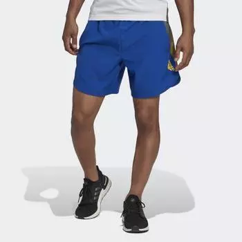 Мужские шорты adidas Designed for Movement AEROREADY HIIT Graphic Training Shorts (Синие)