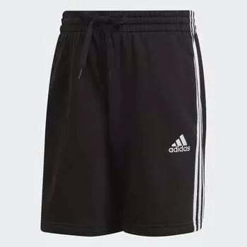 Мужские шорты adidas Essentials French Terry 3-Stripes Shorts (Черные)