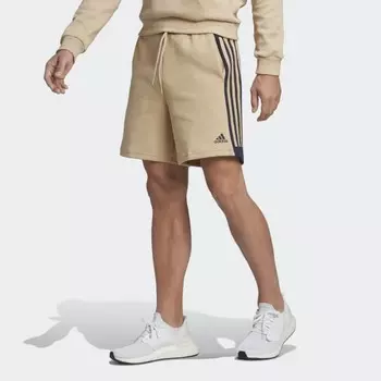 Мужские шорты adidas Future Icons 3-Stripes Shorts (Бежевые)
