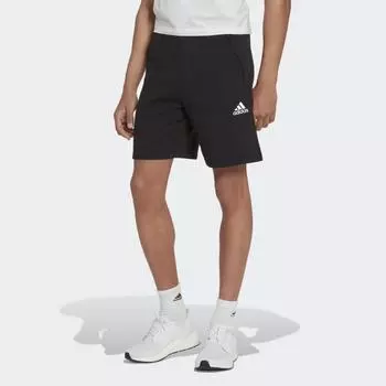Мужские шорты adidas Stadium Fleece Recycled Badge of Sport Shorts (Черные)