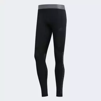 Мужские тайтсы adidas Alphaskin Graphic Long Tights (Черные)