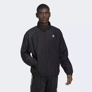 Мужской спортивный костюм adidas Adicolor Fabric Block Woven Track Jacket (Черный)