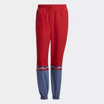 Мужской спортивный костюм adidas Adicolor Sliced Trefoil Track Pants (Красный)