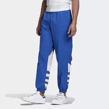 Мужской спортивный костюм adidas Big Trefoil Colorblock Woven Track Pants (Синий)