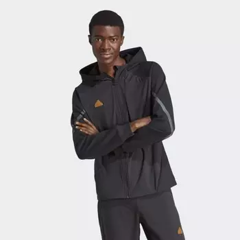 Мужской спортивный костюм adidas Designed 4 Gameday Premium Full-Zip Track Top (Черный)