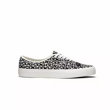 Vans Authentic Comme des Garcons White Heel Tab