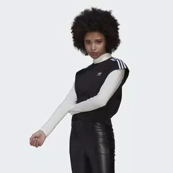 Женская футболка adidas Adicolor Classics Waist Cinch Tee (Черная)