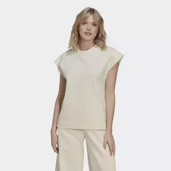 Женская футболка adidas Adicolor Contempo Chunky 3-Stripes Tee (Бежевая)