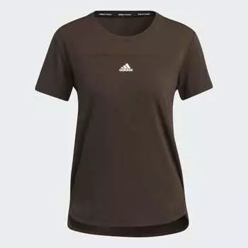 Женская футболка adidas AEROREADY TEE (Коричневая)