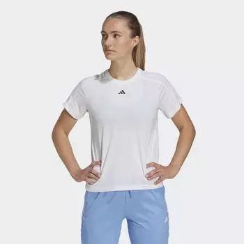 Женская футболка adidas AEROREADY Train Essentials Minimal Branding Crewneck Tee (Белая)