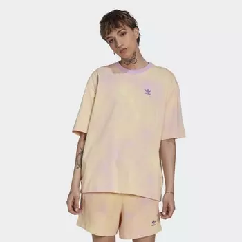 Женская футболка adidas Allover Print Tee (Фиолетовая)