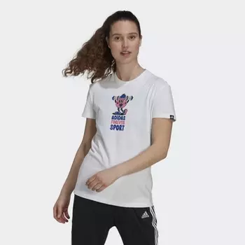 Женская футболка adidas Artist Forever Sport Graphic Tee (Белая)