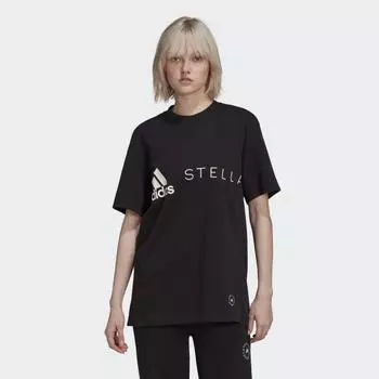 Женская футболка adidas by Stella McCartney Logo Tee (Черная)