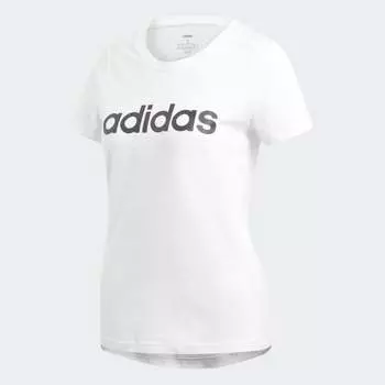 Женская футболка adidas ESSENTIALS LINEAR TEE (Белая)