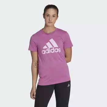 Женская футболка adidas Essentials Logo Tee (Фиолетовая)