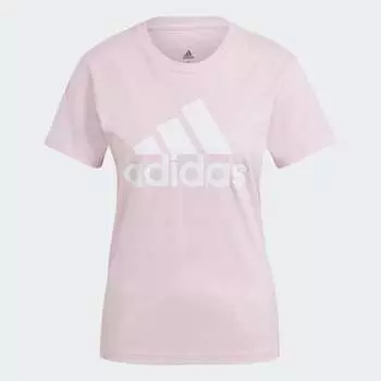 Женская футболка adidas Essentials Logo Tee (Розовая)