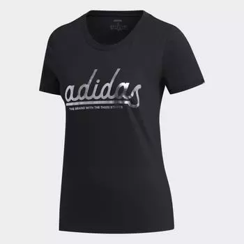 Женская футболка adidas Foil Tee (Черная)