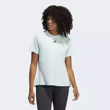 Женская футболка adidas HEAT.RDY Focus Tee (Бирюзовая)