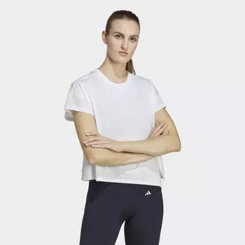 Женская футболка adidas HIIT AEROREADY Quickburn Training Tee (Белая)