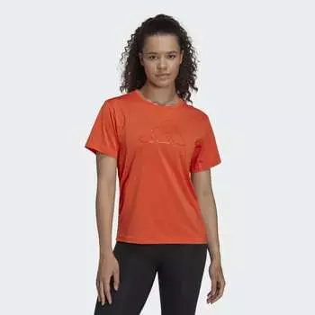 Женская футболка adidas HIIT Tee (Оранжевая)