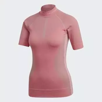 Женская футболка adidas Knit Tee (Розовая)