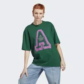 Женская футболка adidas Large A Graphic Tee (Зеленая)