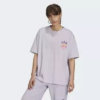 Женская футболка adidas Logo Play Tee (Фиолетовая)