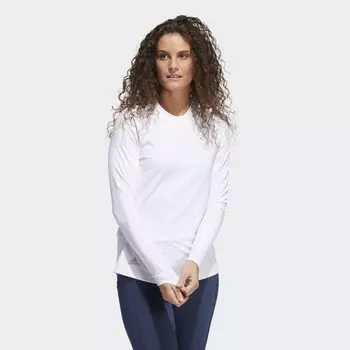 Женская футболка adidas Long Sleeve Crew Tee (Белая)