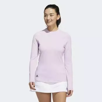 Женская футболка adidas Long Sleeve Crew Tee (Фиолетовая)