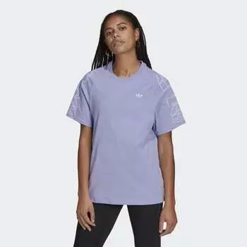 Женская футболка adidas Loose adidas Letter Tee (Фиолетовая)