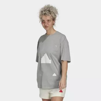 Женская футболка adidas Oversized Tee (Серая)