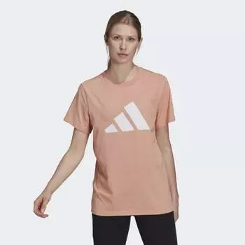 Женская футболка adidas Sportswear Future Icons Logo Graphic Tee (Розовая)