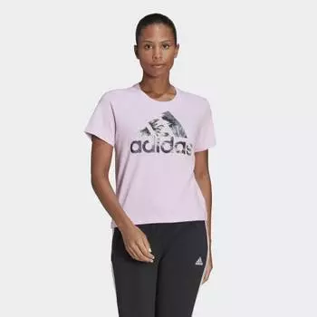 Женская футболка adidas W AOP REG TEE (Фиолетовая)