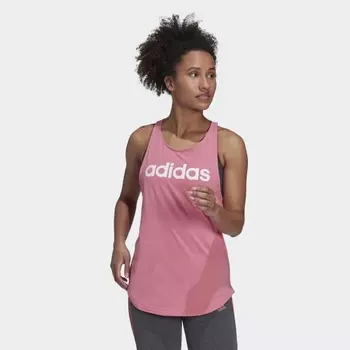 Женская майка adidas Essentials Loose Logo Tank Top (Розовая)