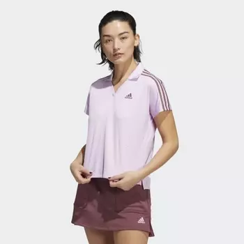 Женская рубашка adidas 3-Stripes Polo Shirt (Фиолетовая)