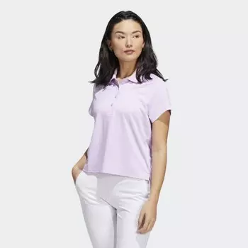 Женская рубашка adidas MГ©lange Polo Shirt (Фиолетовая)