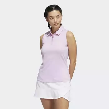 Женская рубашка adidas Sleeveless Polo Shirt (Фиолетовая)