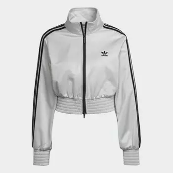 Женская спортивная куртка adidas Adicolor Classics High-Shine Track Jacket (Серебряная)